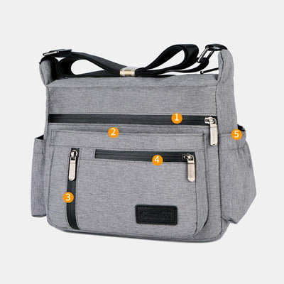 Multi-Function Large Capacity Water-Resistant Crossbody Bag