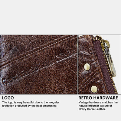 Casual RFID Multifunctional Wallet With Chain