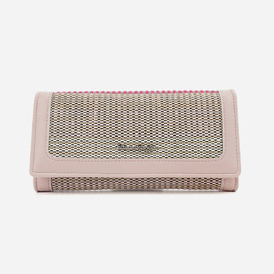 Creative Woven Purse For Women Large Capacity Colorful Wallet