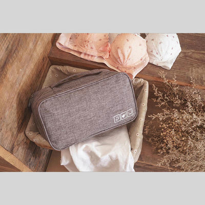 Storage Bag For Travel Oxford Protable Multi-Function Underwear Organizer