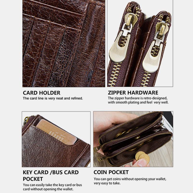 Casual RFID Multifunctional Wallet With Chain
