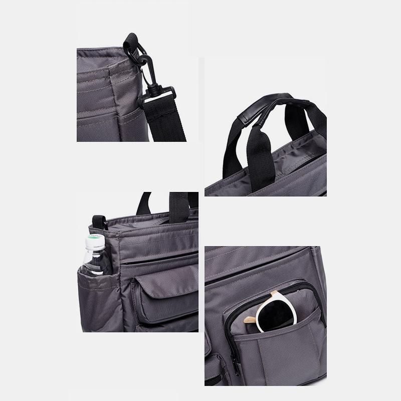 Water-Resistant Multifunctional Crossbody Laptop Handbag