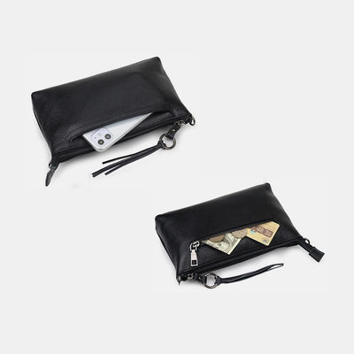 Genuine Leather Tassel Shoulder Crossbody Bag