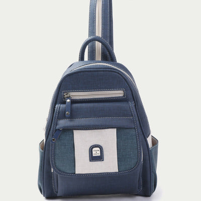 Zipper Sling Bag For Women Retro Simple Multifunctional Backpack