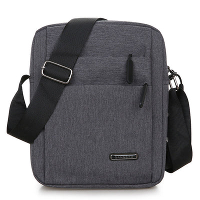 Lightweight Multi-Pocket Zipper Small Messenger Bag Casual Canvas Crossbody Purse