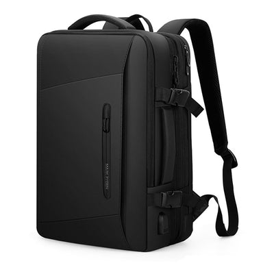Expandable Capacity Multi-Layer Business Waterproof Backpack with Clock