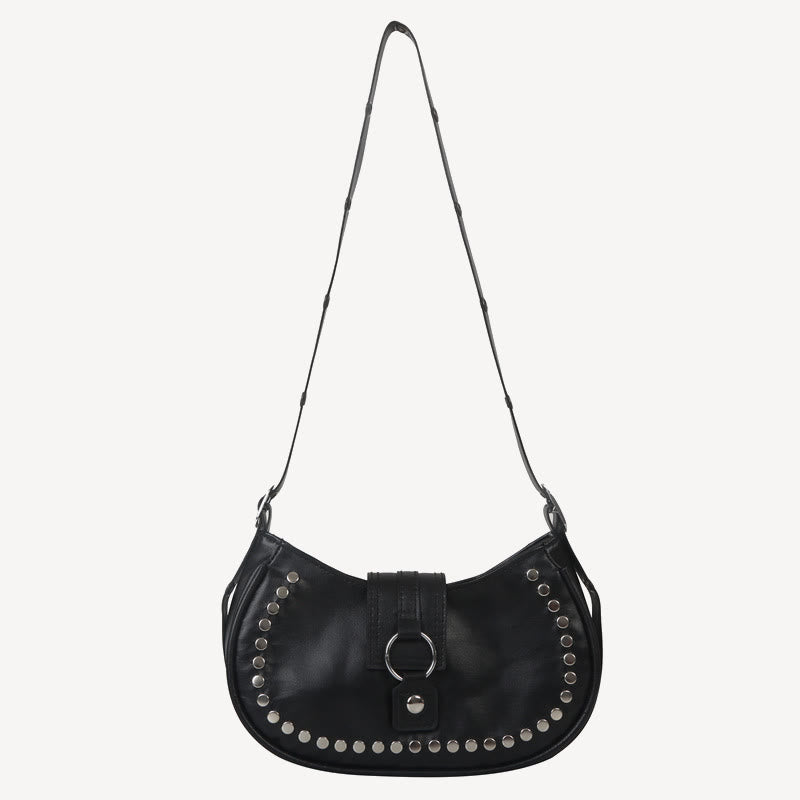 Rivet Crossbody Bag For Ladies Minimalist Punk Classic Purse