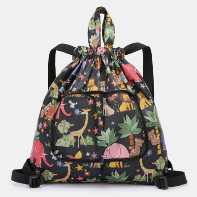 Multifunctional Foldable Backpack With Lanyard