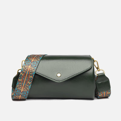 Crossbody Bag For Women Genuine Leather Cylinder Large Capacity Shoulder Bag