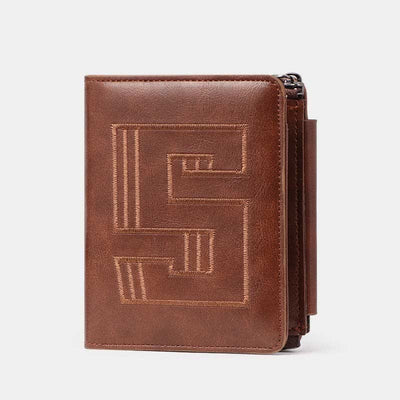 Large Capacity Leather Wallet Credit Card Holder RFID Blocking Money Organizer