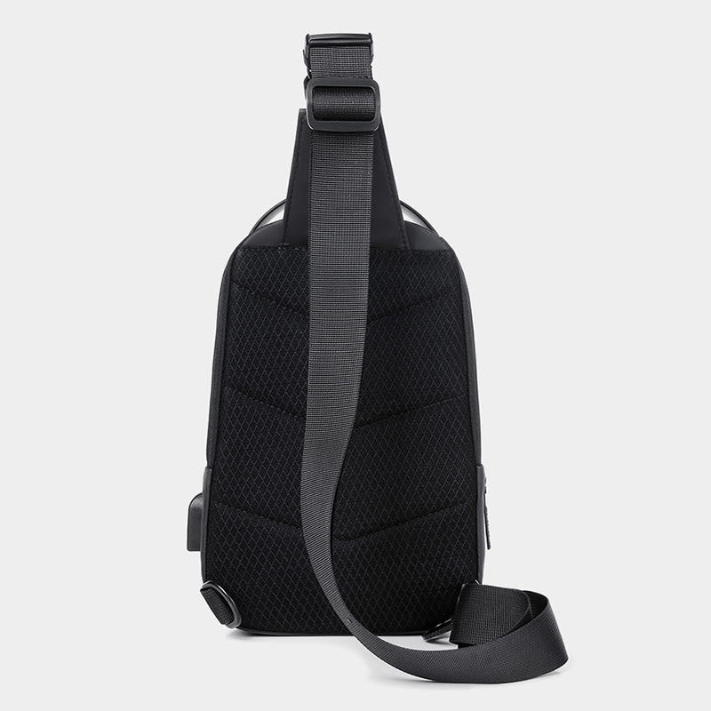 Waterproof Sling Bag Outdoor Casual Chest Bag for Hiking Cycling Traveling