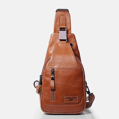 Vintage Genuine Leather Multi-function Sling Bag