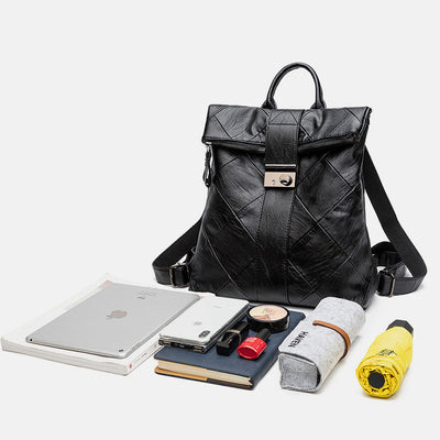 Genuine Leather Vintage Anti-Theft Backpack