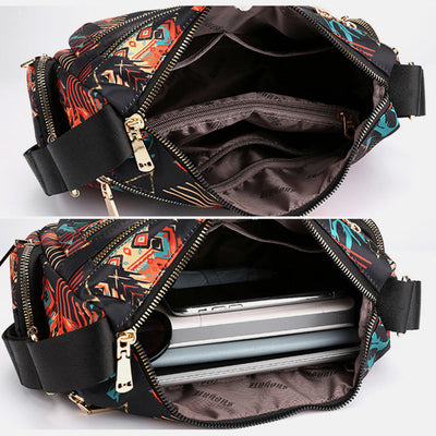 Lightweight Flower Printed Crossbody Bag