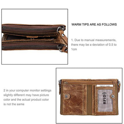Men's Genuine Leather RFID Wallet