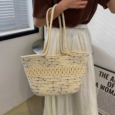 Tote Bag for Women Large Capacity Straw Beach Shoulder Bag