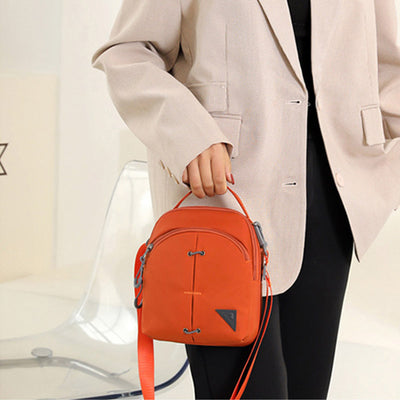 Double Layer Nylon Small Womens Mens Crossbody Bag Waterproof Lightweight Purse
