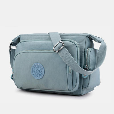 Waterproof Multi-Pocket Solid Crossbody Bag