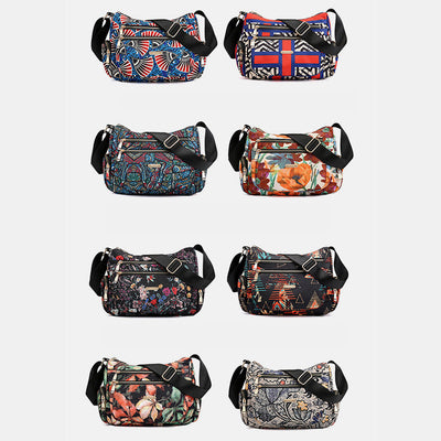 Lightweight Flower Printed Crossbody Bag