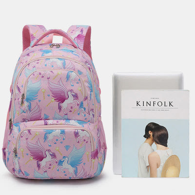 Unicorn Schoolbag Set for Girls Backpack Bookbag Lunch Bag Pencil Case