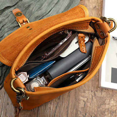 Retro Handmade Vintage Large Capacity Crossbody Bag