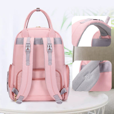 Portable Mommy Bag For Women Outdoor Waterproof Multifunctional Oxford Backpack