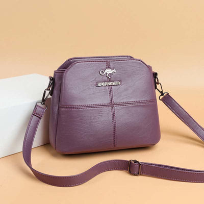 Multi-Compartment Small Casual Faux Leather Crossbody Bag Handbag