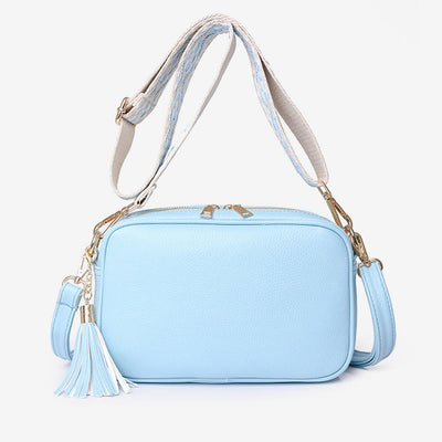 Crossbody Bag For Women Tassel Solid Color Casual Leather Bag