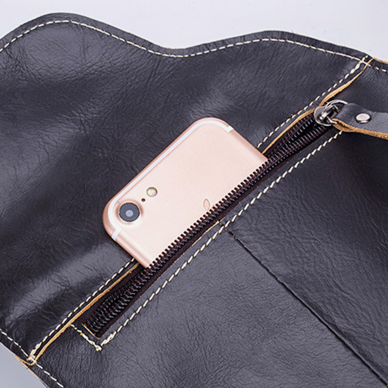 Large Capacity Genuine Leather Sling Bag