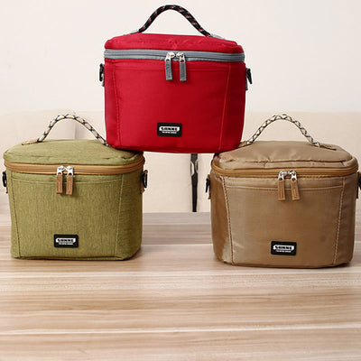 Small Cooler Bag For Picnic Work Oxford Crossbody Lunch Bag