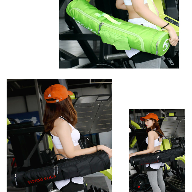 Waterproof Full Zip Yoga Mat Bag Carrier with Adjustable Strap Storage Pocket