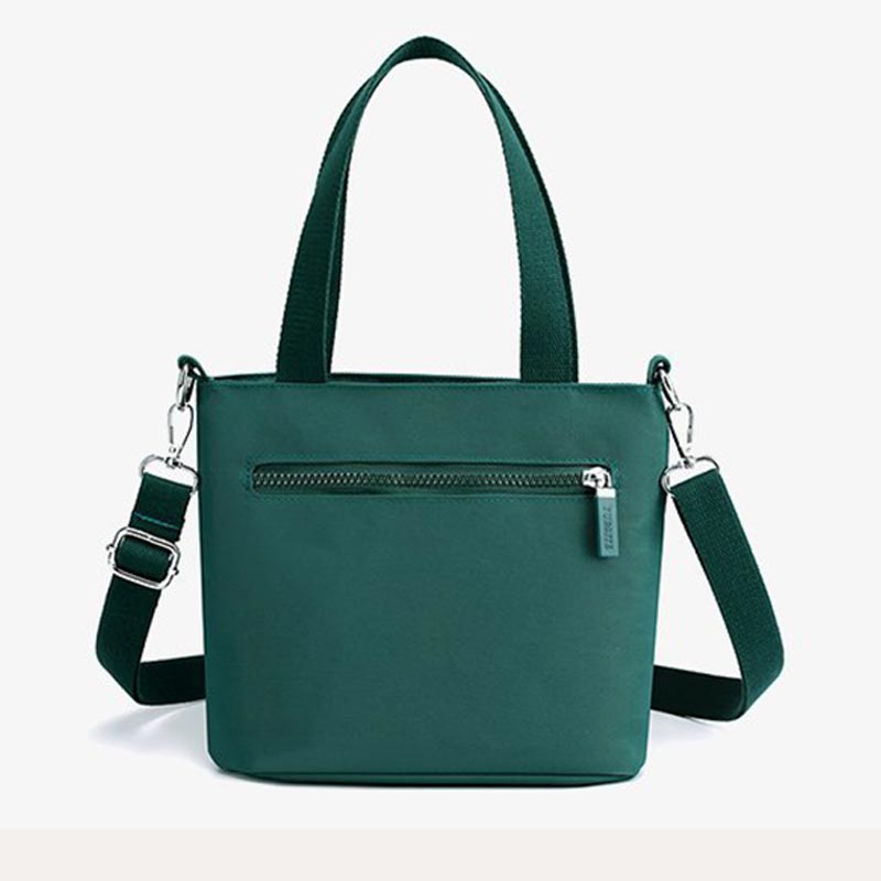 Functional Crossbody Bag Shoulder Bag Multi-pocket Lightweight Solid Color Handbag