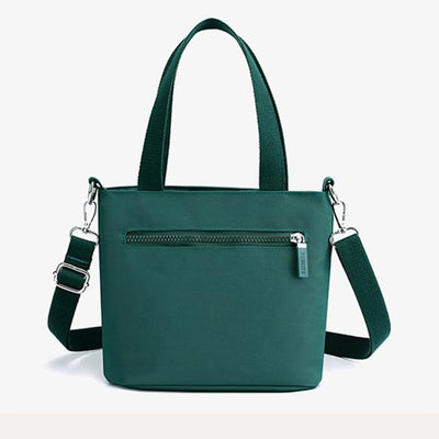 Functional Crossbody Bag Shoulder Bag Multi-pocket Lightweight Solid Color Handbag