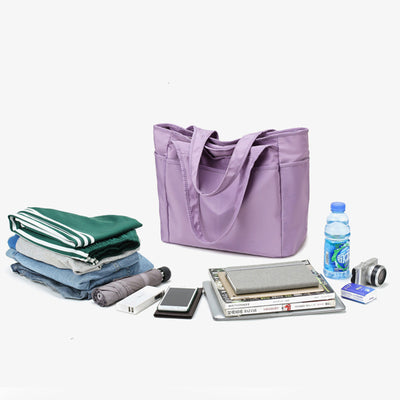 Large Capacity Tote Handbag for Women Multi-Pocket Casual Sport Shoulder Bag