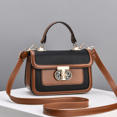 Top-Handle Bag For Women Vintage Square Daily Shopping Crossbody Bag