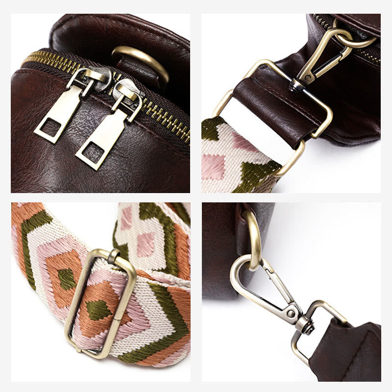 Sling Bag For Women Lightweight Wide Straps Leather Shopping Bag