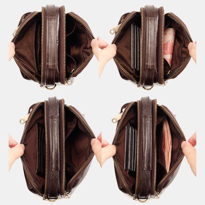 Multifunctional Leather Phone Bag Waist Bag Crossbody Bag