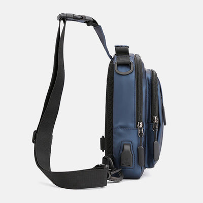 Practical Crossbody Sling Bag For Men Waterproof Travel Satchel Purse