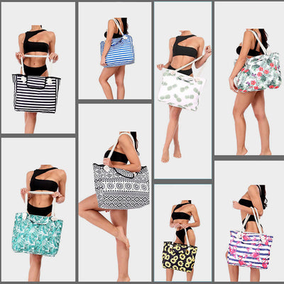 Summer Beach Bag For Women Printing Canvas Large Capacity Handbag