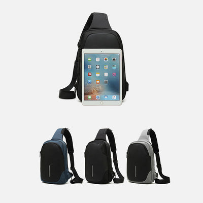 Outdoor Anti Theft Crossbody Chest Bag Mens Waterproof Sling Purse
