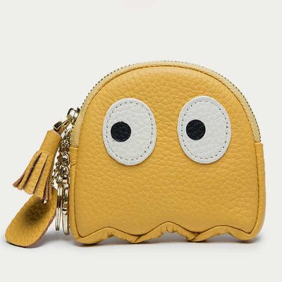 Cute Coin Purse for Women Girls Genuine Leather Change Pouch Wallet
