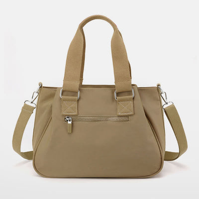 Triple Layer Nylon Purses for Women Top Handle Satchel Crossbody Bag