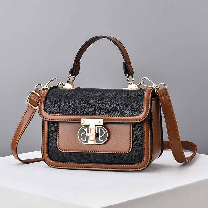 Top-Handle Bag For Women Vintage Square Daily Shopping Crossbody Bag