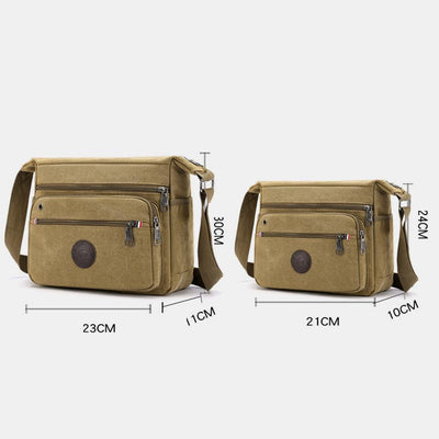 Vintage Large Capacity Canvas Messenger Bag