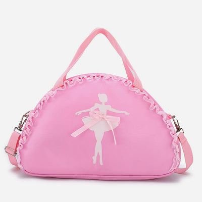 Girls Crossbody Bag Handbag Ballerina Pattern Nylon Dance Bag