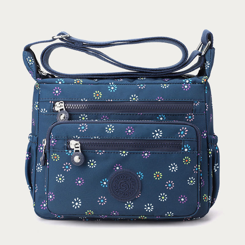 Nylon Crossbody Bag For Women Printing Multi Color Durable Bag