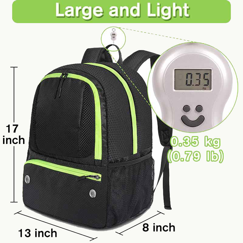 Large Basketball Backpack Individual Ball Compartment Outdoor Sports Training Bag