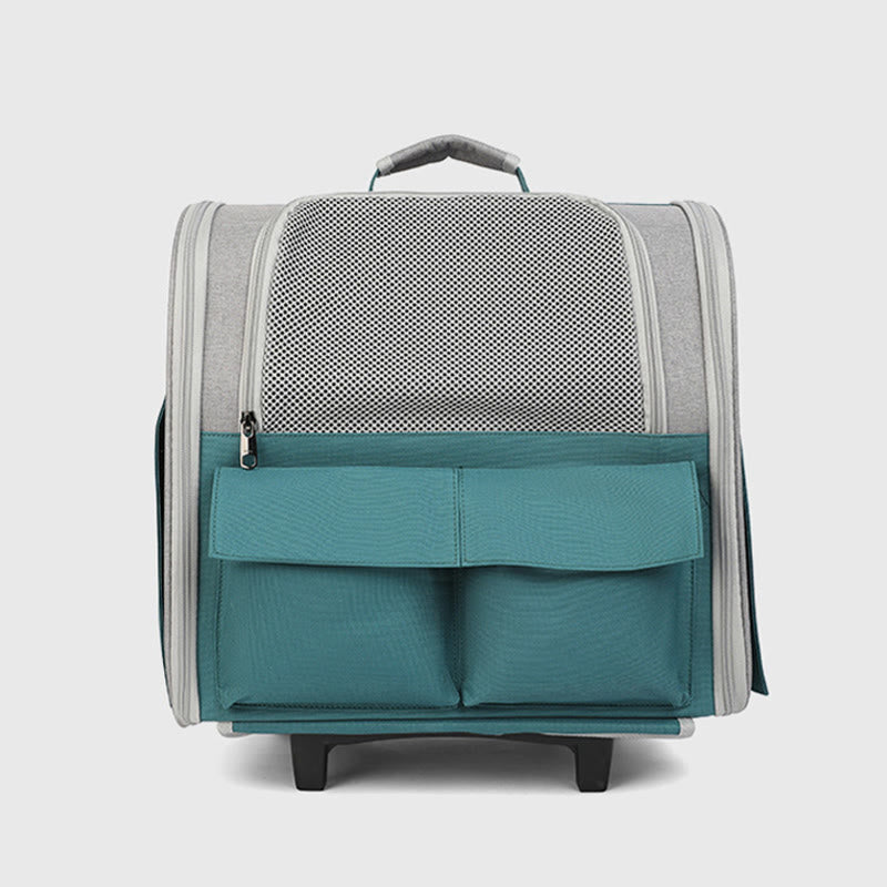 Portable Pet Carrier For Outdoor Large Breathable Oxford Cat Backpack