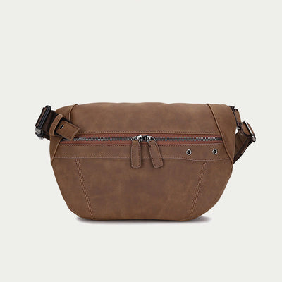 Retro Sling Bag For Men Riding Lightweight Crossbody Chest Daypack