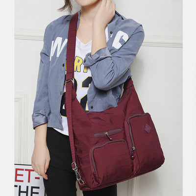 Nylon Hobo Handbags Convertible Backpack Crossbody Shoulder Bag